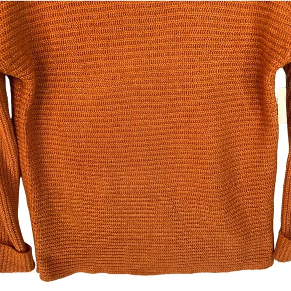 Pilcro Anthropologie Sweater Women's
XS Orange Cowl Neck Knit Oversized
Pullover - Picture 5 of 12